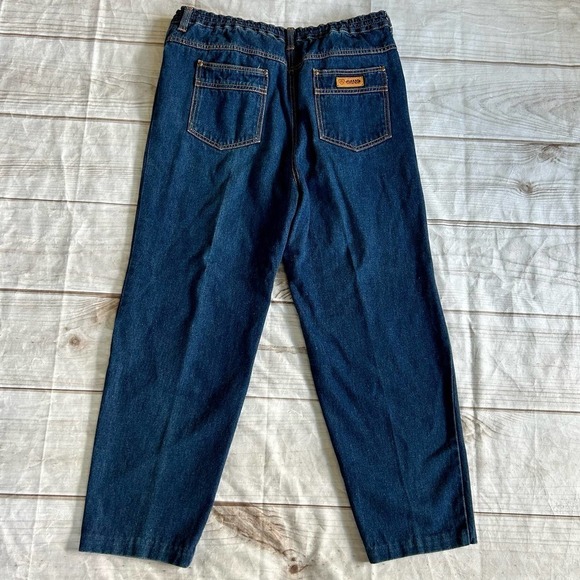 Vintage Gitano Mom jeans straight leg high rise 80s 90s Elastic waist 18 - Picture 3 of 8